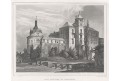 Jindřichův Hradec, Lange, oceloryt, 1842