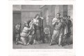 Coriolanus vyhnán z Říma, mědiryt, (1800)