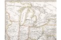 Nord America, Stieler,  oceloryt, 1845