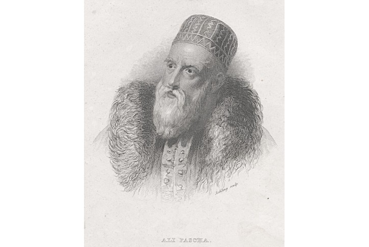 Alí Paša Muhammad , oceloryt, 1850