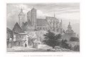 Kolín sv. Bartoloměj, Lange, oceloryt, 1842