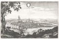 Louny, Merian, mědiryt, 1650