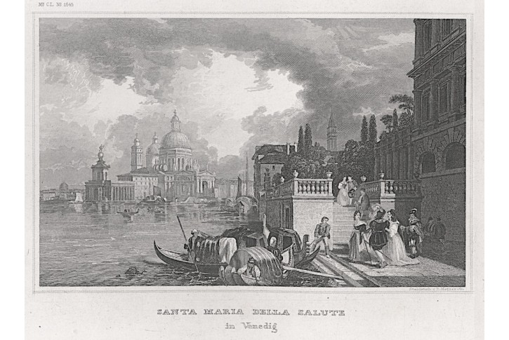 Venezia Maria Salute, Meyer, oceloryt, 1850