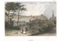 Brno celkový pohled, Meyer, kolor. oceloryt, 1850
