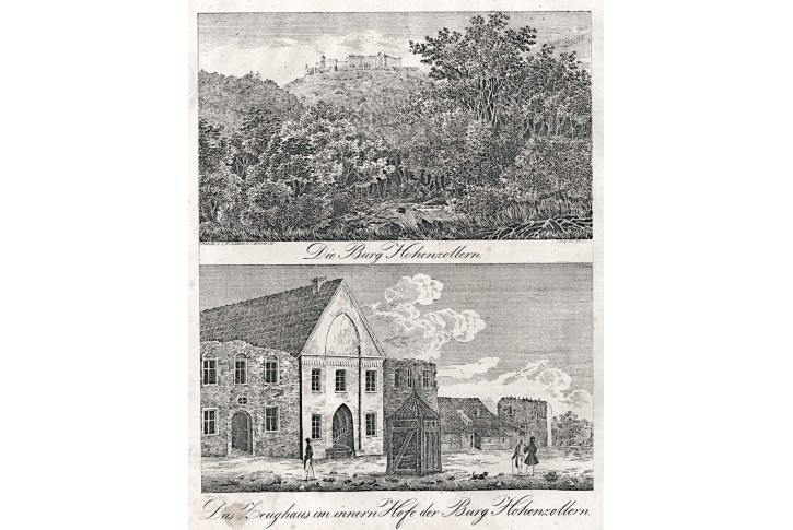 Hohenzollern Zeughaus , Medau, litografie, 1837