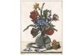 Kytice, kolor. mědiryt, (1700)