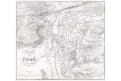 Praha plán, Grieben, oceloryt, 1840