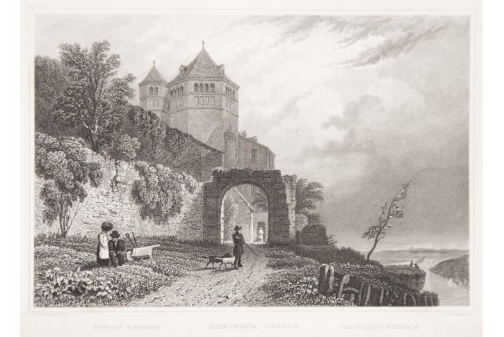 Rheineck, oceloryt, 1850