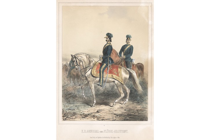 K.K. General, Pettenkoffen, litografie, 1853