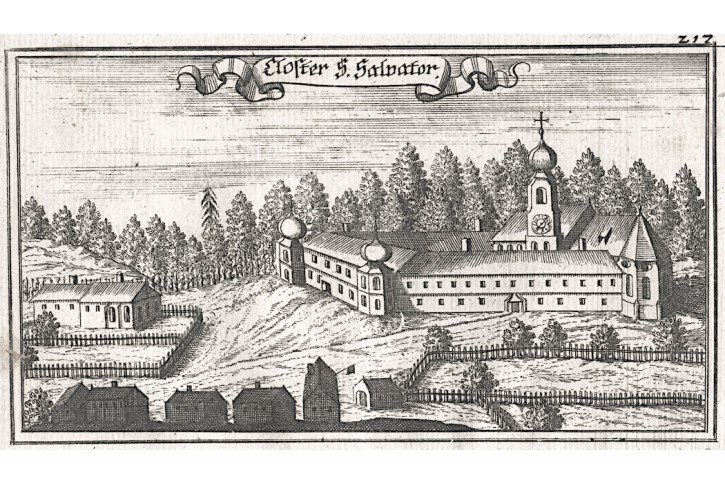 Sankt Salvator bei Bad Griesbach, mědiryt, 1705