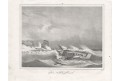 Loď ztroskotánií, litografie, (1840)