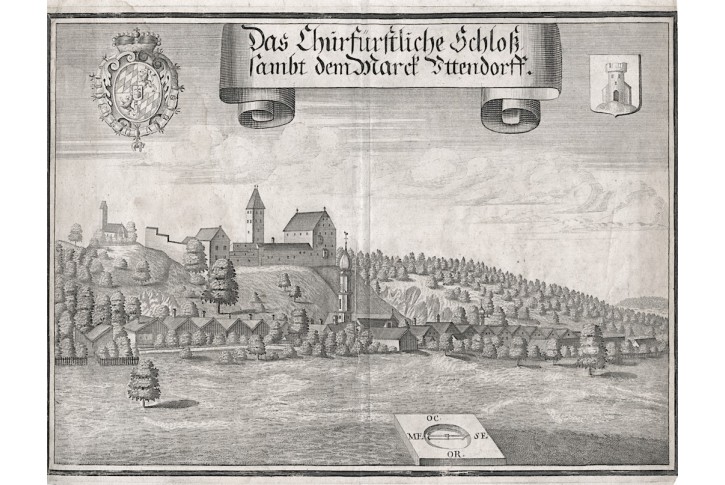 Uttendorf, Wening, mědiryt, 1701