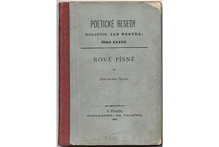 Čech Sv.: Nové písně, Praha 1888,  1. vyd.