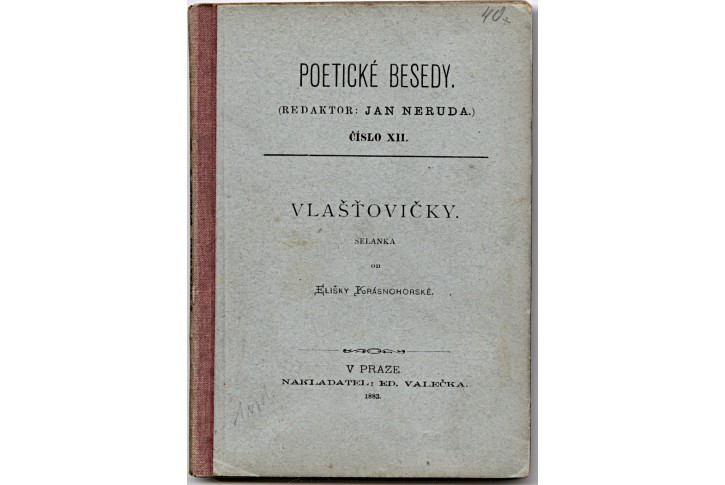 Krásnohorská El.: Vlaštovičky, Praha 1883, 1 vyd.