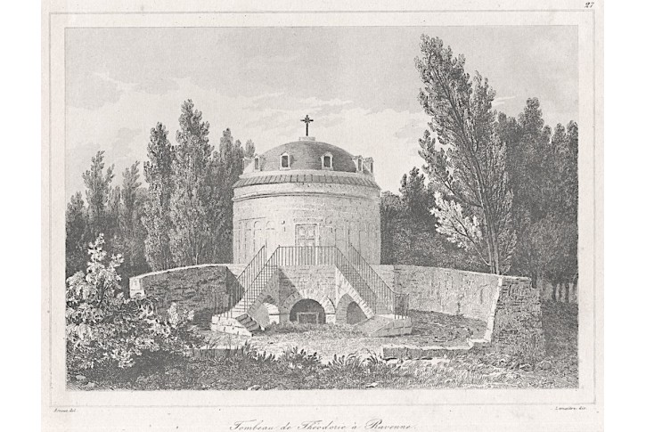 Ravenna Theodorico, Le Bas, oceloryt 1840