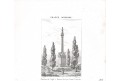 Mantova pomník, mědiryt, 1833
