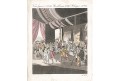 Kočinčína divadlo, mědiryt, 1807
