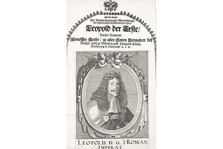 Leopold I., Feldsecker,  mědiryt, 1673