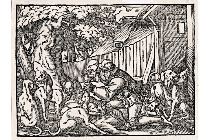 Lov II., Amman,  dřevoryt, 1582