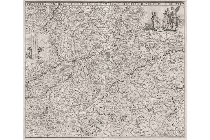 de Wit Fr.: Comitatus Hannoniae, mědiryt, 1688