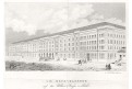 Budapest kasárna, Fuchsthaller, litografie, (1850)