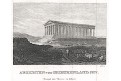 Atény Theseův chrám, , mědiryt, (1850)