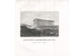 Atény Theseův chrám, , mědiryt, (1850)