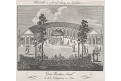 Wien Volksgarten , Medau, mědiryt, (1840)