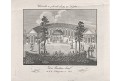 Wien Volksgarten , Medau, mědiryt, (1840)
