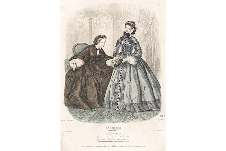 Moda 43., kolorovaná litografie, 1861