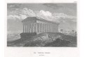Atény Theseuv chrám, Meyer, oceloryt, 1850