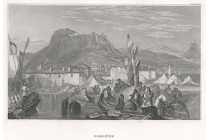 Corinth, Meyer, oceloryt, 1850