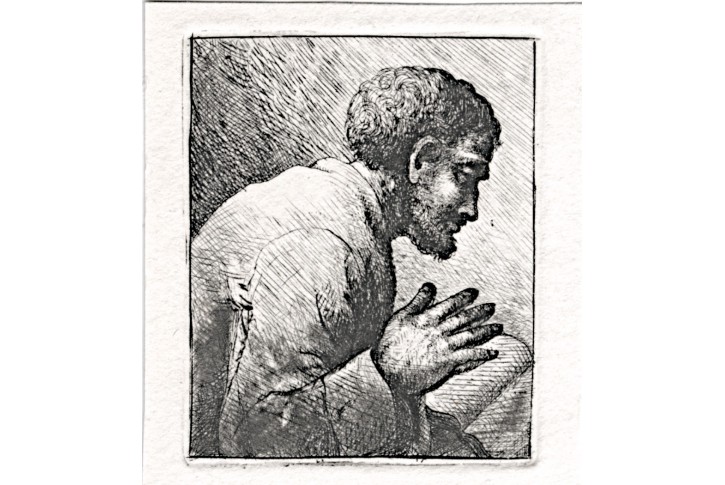 Ostade - Deuchar, modlitba, lept, 1803