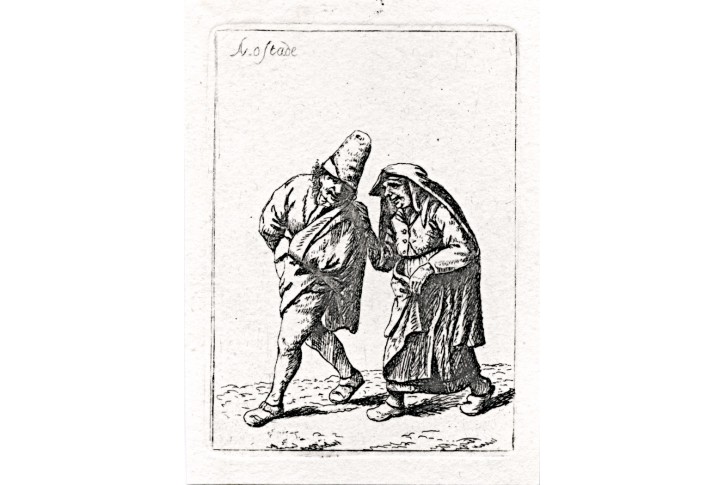 Ostade - Deuchar, žebráci, lept, 1803