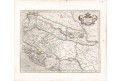 Mercator : Sclavonia Croatia, kolor. mědiryt, 1633