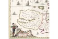 Lalandiae, Janssonius - Pitt, kolor. mědiryt, 1683