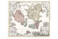 Homann J.B,:  Insulae Danicae..mědiryt, 1720