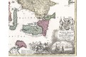 Homann J.B,:  Insulae Danicae..mědiryt, 1720