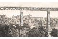 Znojmo viadukt, litografie, 1873