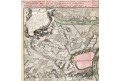 Homann : Obléháni Prahy 1741, mědiryt, 1743