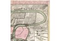 Homann : Obléháni Prahy 1741, mědiryt, 1743