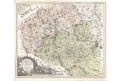 Homann J.B.: Kraj Znojmo a Jihlava, mědiryt, 1720