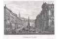 Praha Malostranské malé,  Morstadt, oceloryt, 1850