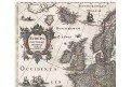 Hondius :  Europa, mědiryt, 1638