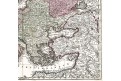 Seutter G.M.: Europa, kolor. mědiryt, 1740