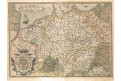 Ortelius A. : Germania (Čechy(, mědiryt, 1580