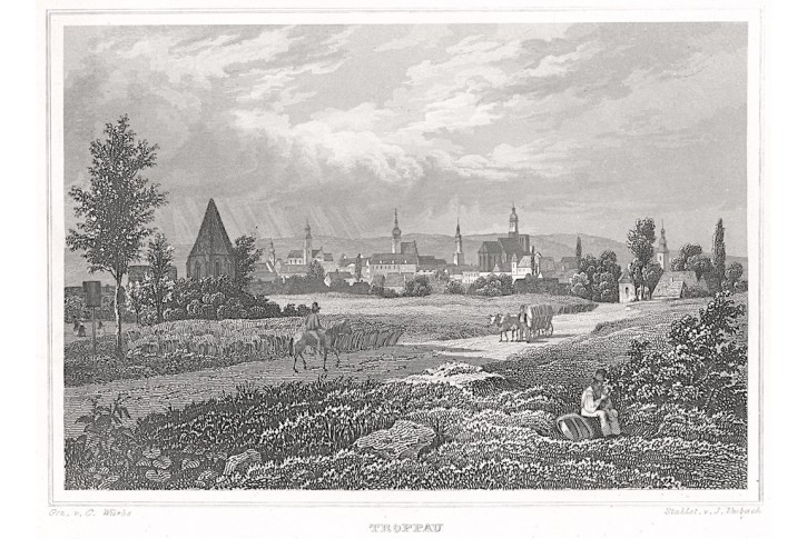Opava, Schimmer, oceloryt, 1848