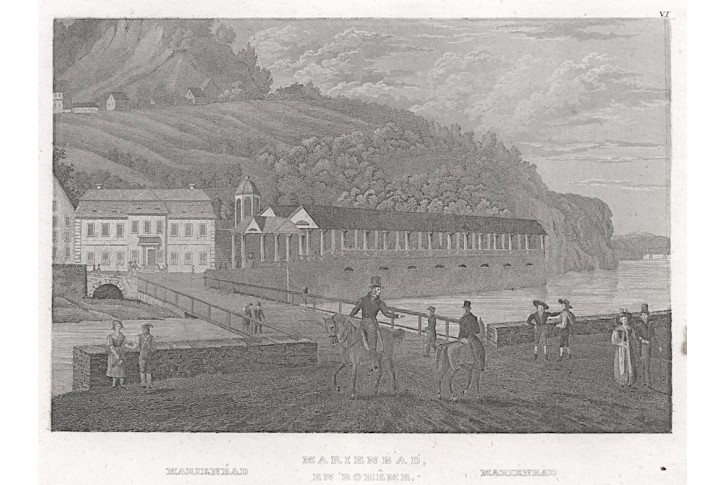 Karlovy Vary I., Meyer,  oceloryt, 1850
