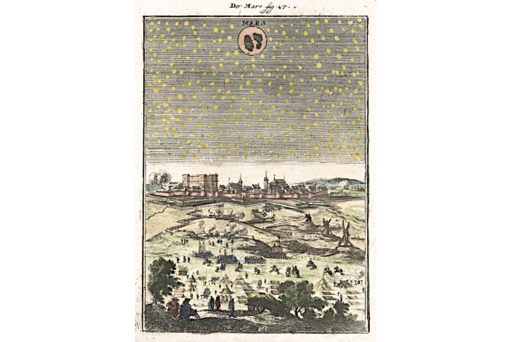 Mars, Mallet, kolor. mědiryt, 1719