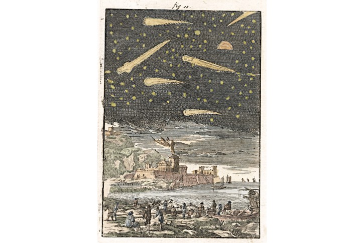 Komety, Mallet, kolor. mědiryt, 1719